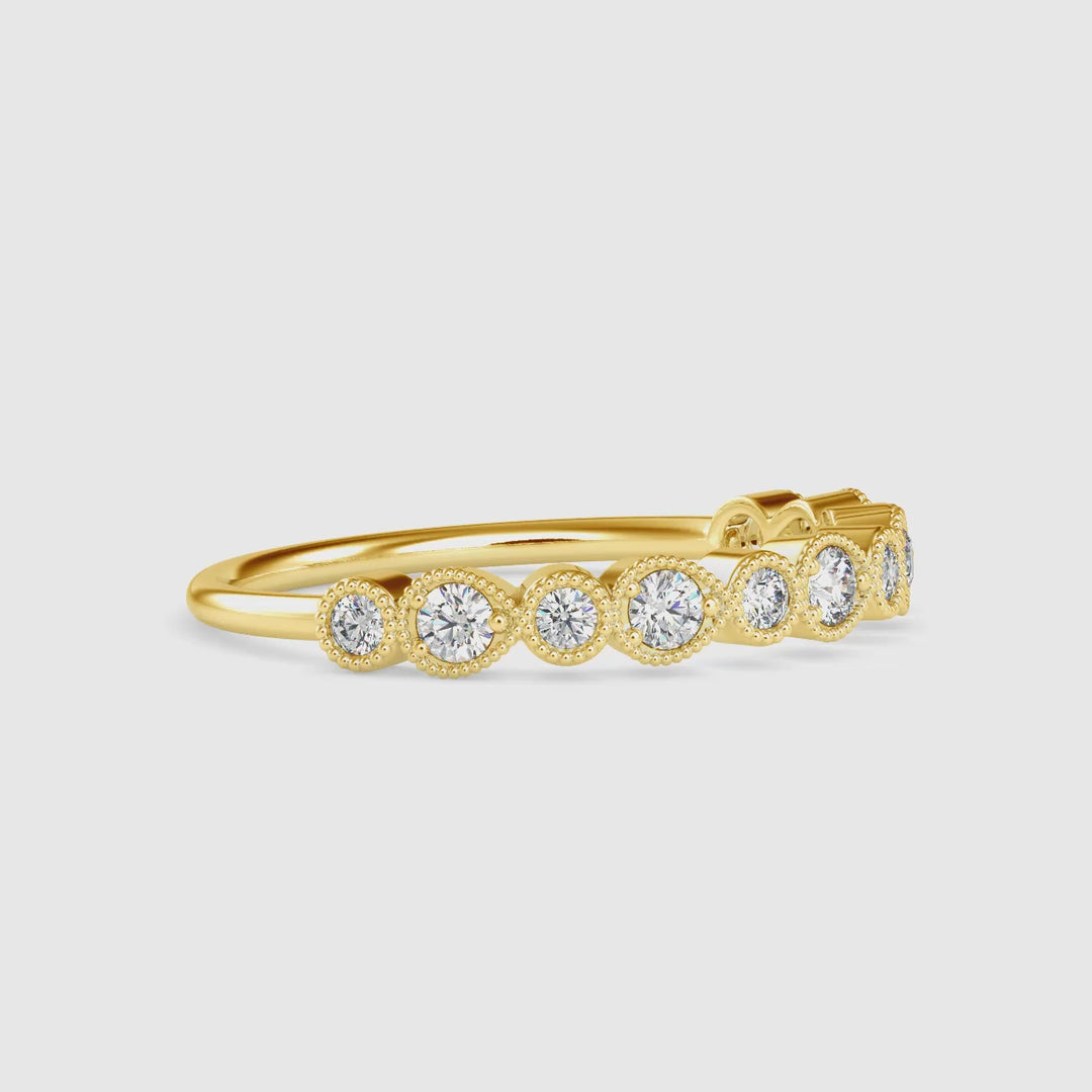 Classic Half Diamond Ring